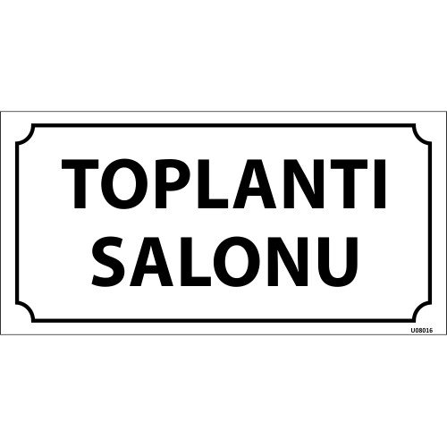Toplantı Salonu Levhası 12x24 cm