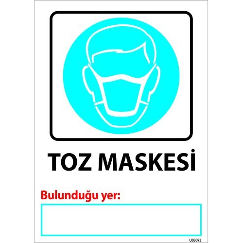 Toz Maskesi Levhası 25x35 cm
