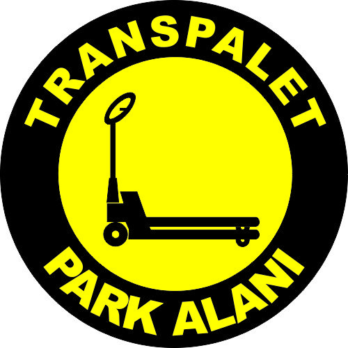 Transpalet Park Alanı Levhası 25x35 cm