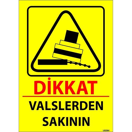 Valslerden Sakının Levhası 25x35 cm