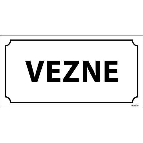 Vezne Levhası 12x24 cm