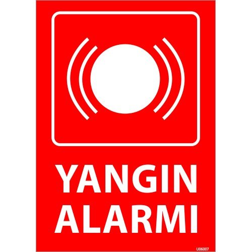 Yangın Alarmı Levhası 25x35 cm
