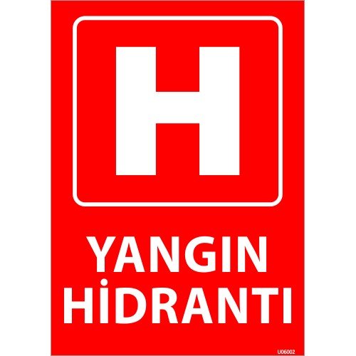 Yangın Hidrantı Levhası 25x35 cm