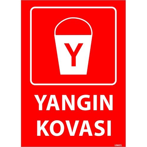 Yangın Kovası Levhası 25x35 cm