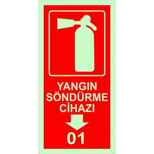 Yangın Söndürme Cihazı Levhası 25x35 cm