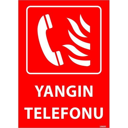 Yangın Telefonu Levhası 25x35 cm