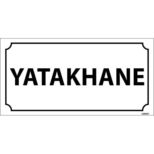 Yatakhane Levhası 12x24 cm