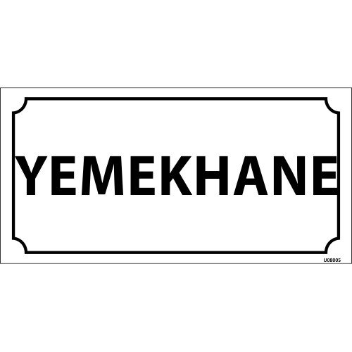 Yemekhane Levhası 12x24 cm