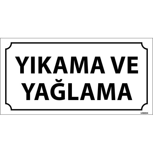 Yıkama Ve Yağlama Levhası 12x24 cm